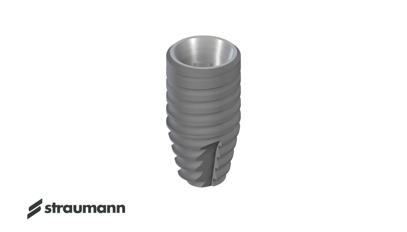 Implant dentar Straumann — fotografie de produs a producătorului (imagine editorială)