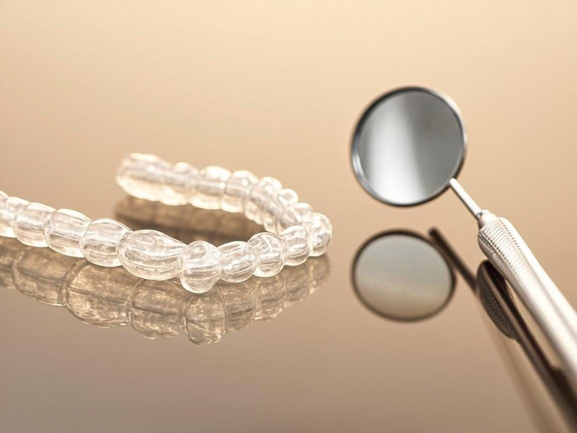 Aliniatoare ortodontice transparente — tratarea alinierii dinților (imagine editorială)